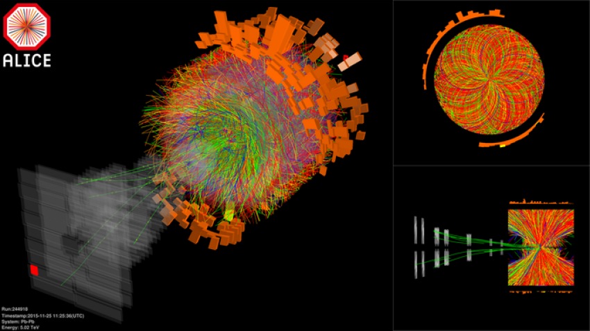 El LHC colisiona iones a un nuevo récord de energía